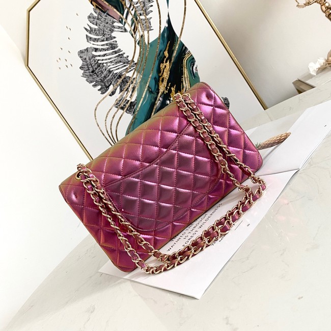 Chanel Flap Mirage Lambskin Shoulder Bag AS1112 purple