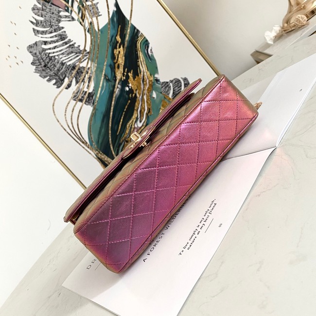 Chanel Flap Mirage Lambskin Shoulder Bag AS1112 purple