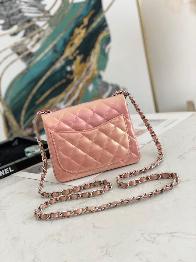 Chanel Flap Mirage Lambskin Shoulder Bag AS1115 pink