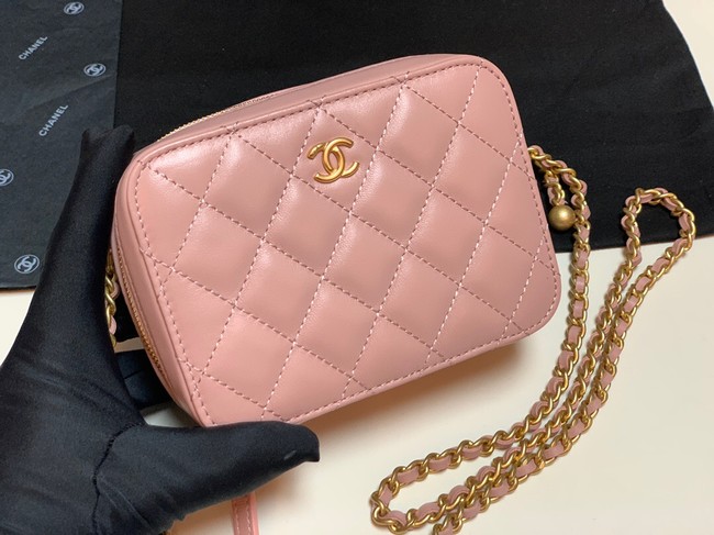 Chanel Lambskin camera bag AS2463 pink