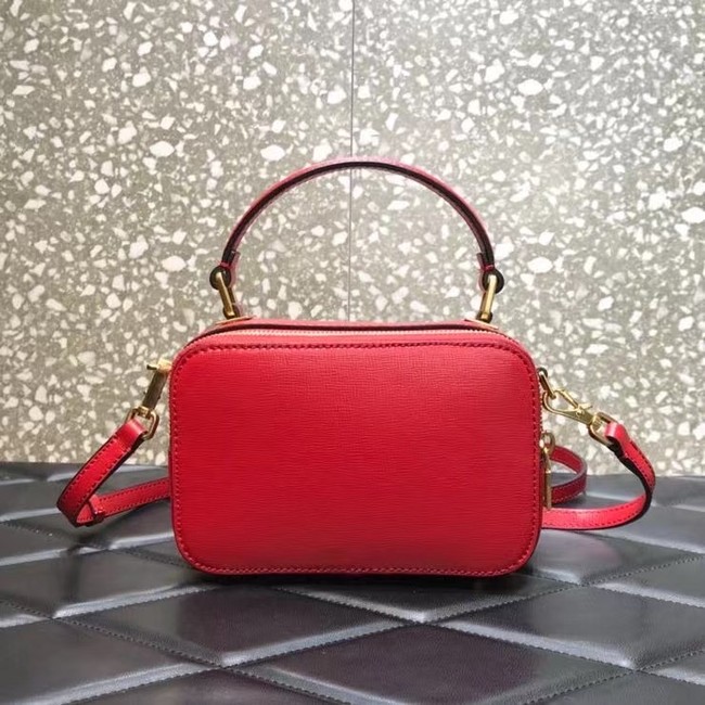 VALENTINO GARAVANI Rockstud Alcove small grain calf leather 2B0058 red