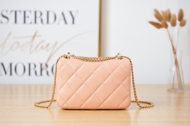 Chanel Flap Lambskin mini Shoulder Bag AS3113 pink