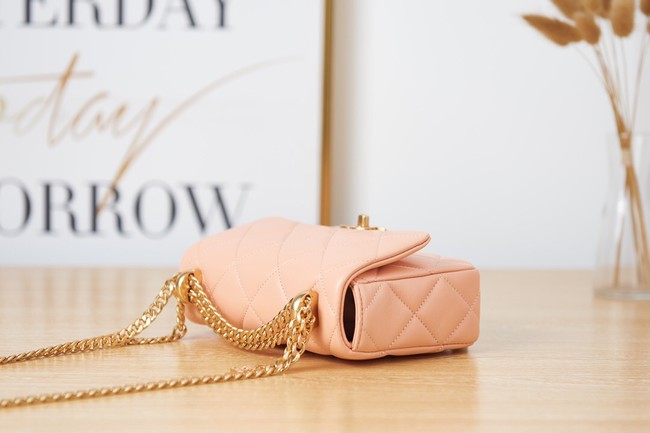 Chanel Flap Lambskin mini Shoulder Bag AS3113 pink