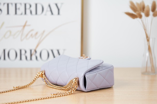 Chanel Flap Lambskin small Shoulder Bag AS3114 Lavender