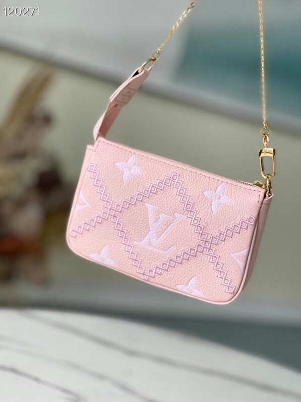 Louis Vuitton MINI POCHETTE ACCESSOIRES M81140 pink