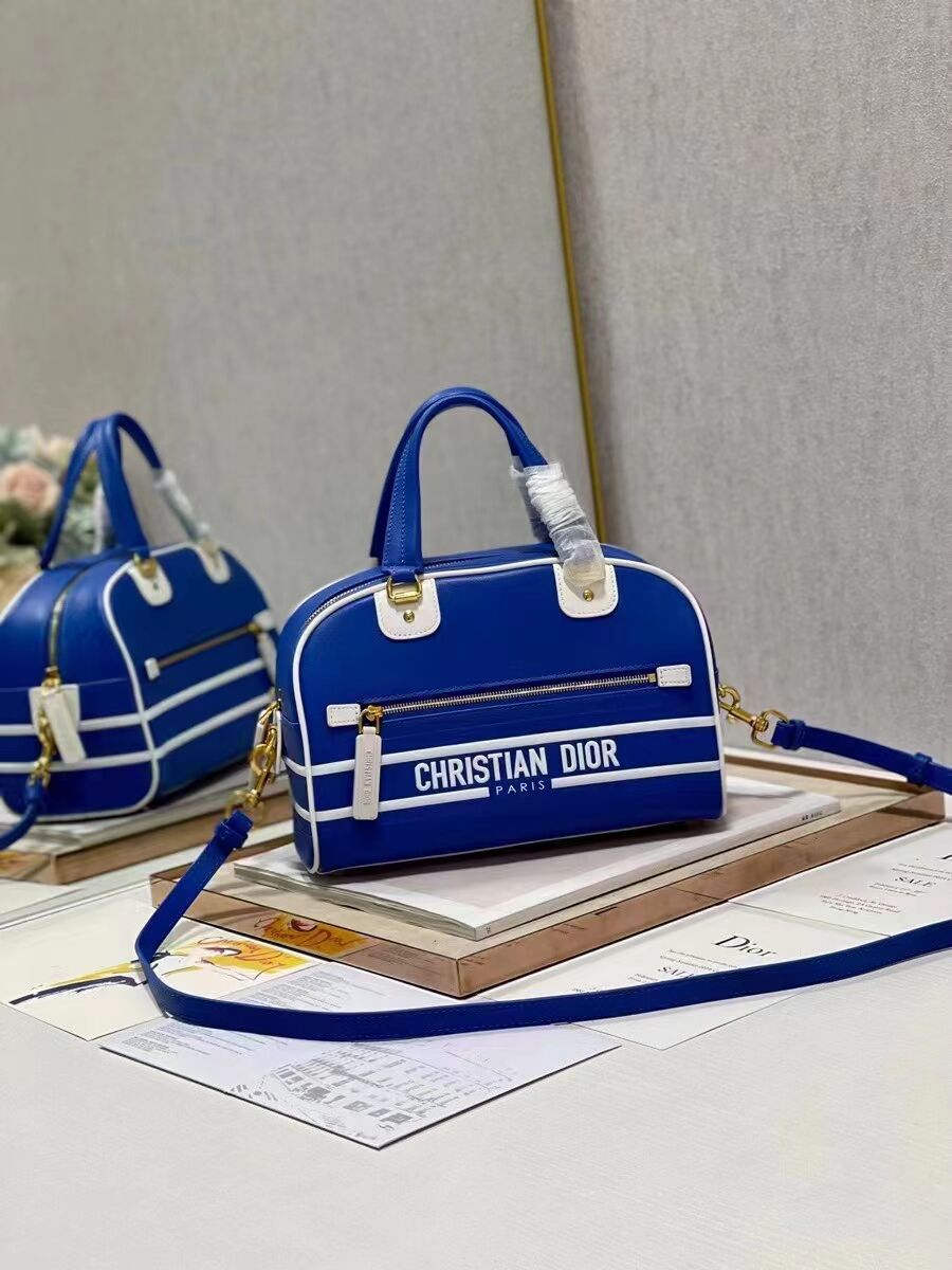 DIOR medium leather tote Bag C9200 blue