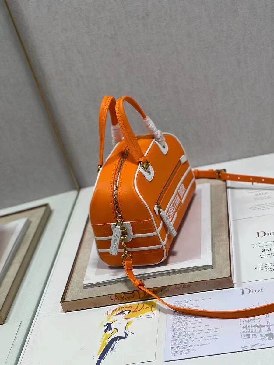 DIOR medium leather tote Bag C9200 orange