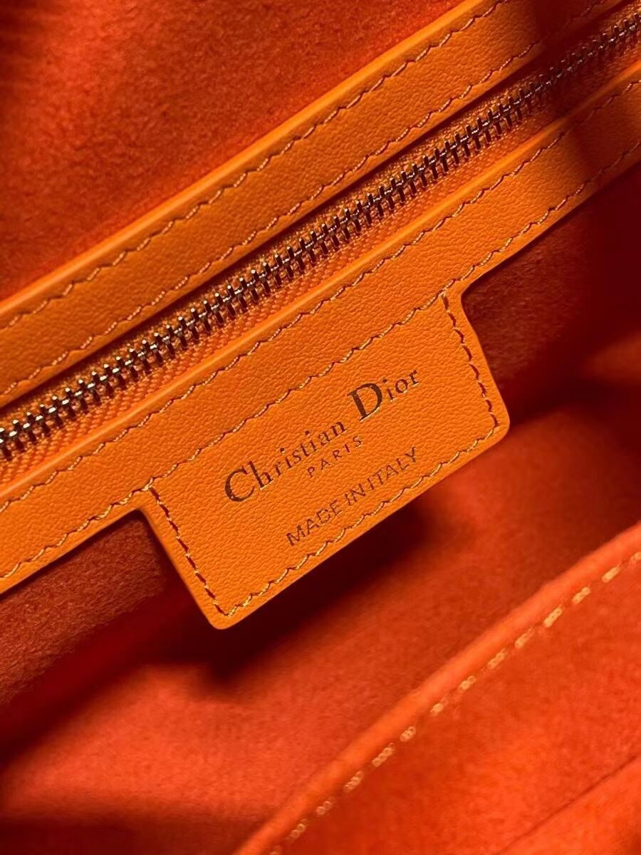 DIOR medium leather tote Bag C9200 orange