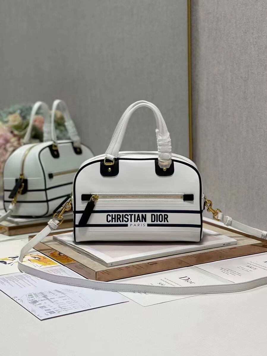 DIOR medium leather tote Bag C9200 white