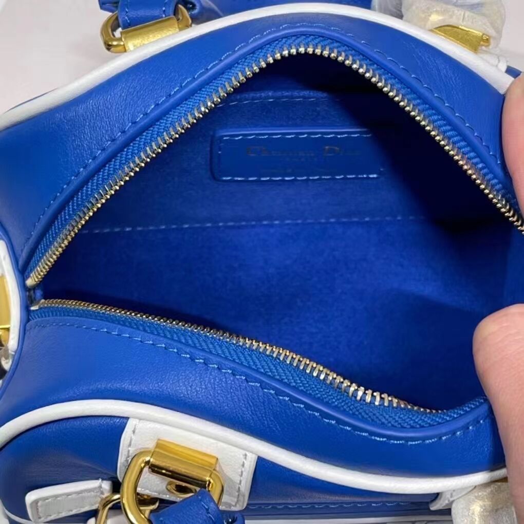 DIOR small leather tote Bag C9201 blue