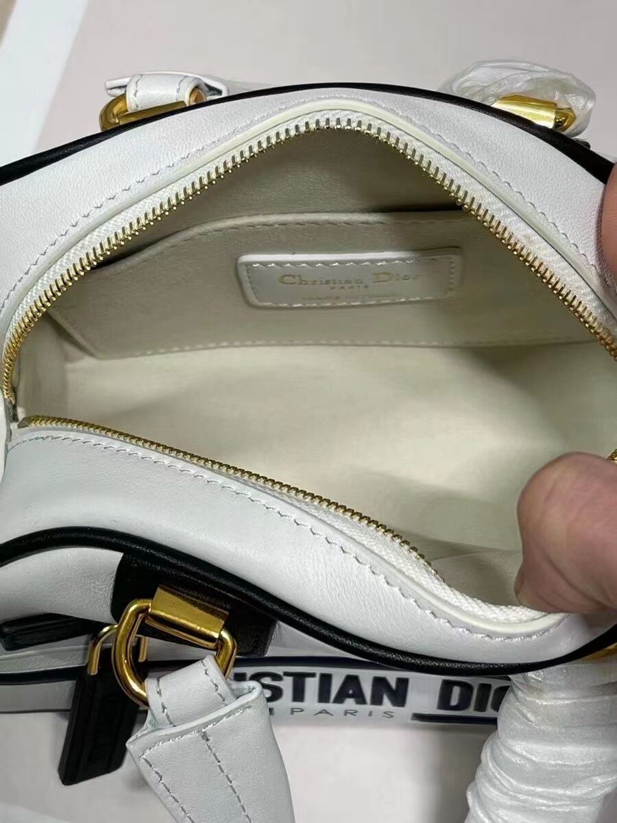 DIOR small leather tote Bag C9201 white