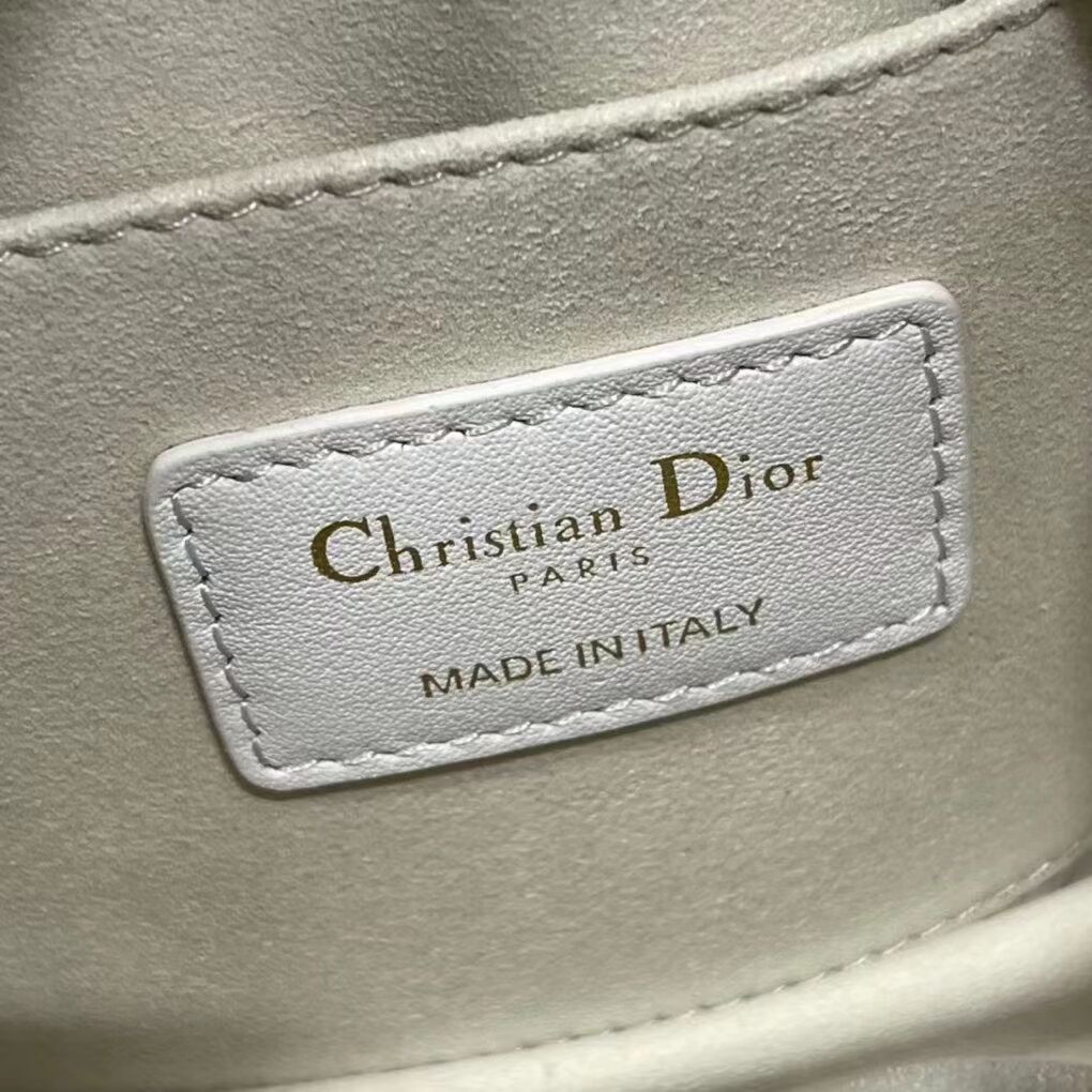 DIOR small leather tote Bag C9201 white