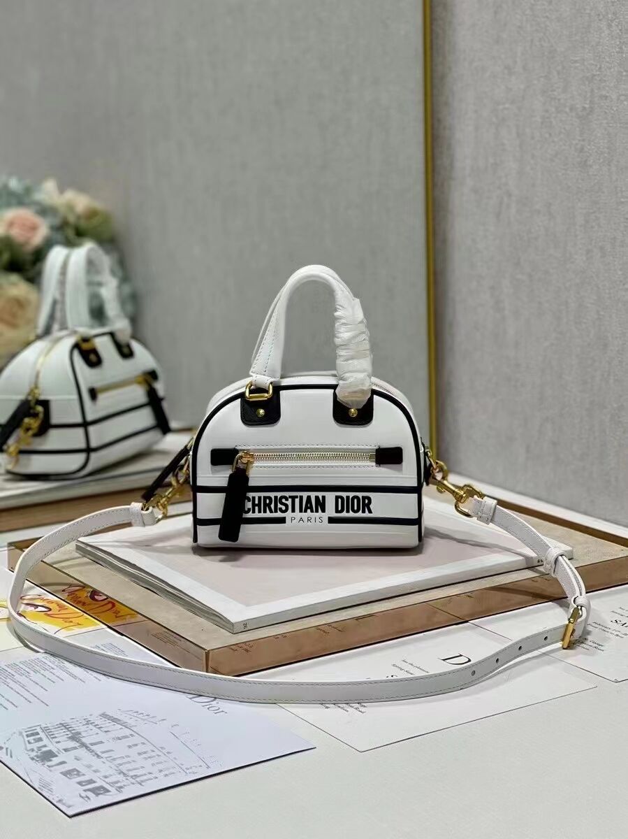 DIOR small leather tote Bag C9201 white