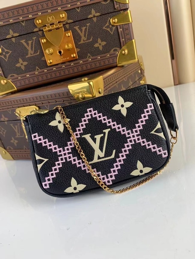 Louis Vuitton MINI POCHETTE ACCESSOIRES M81140 black