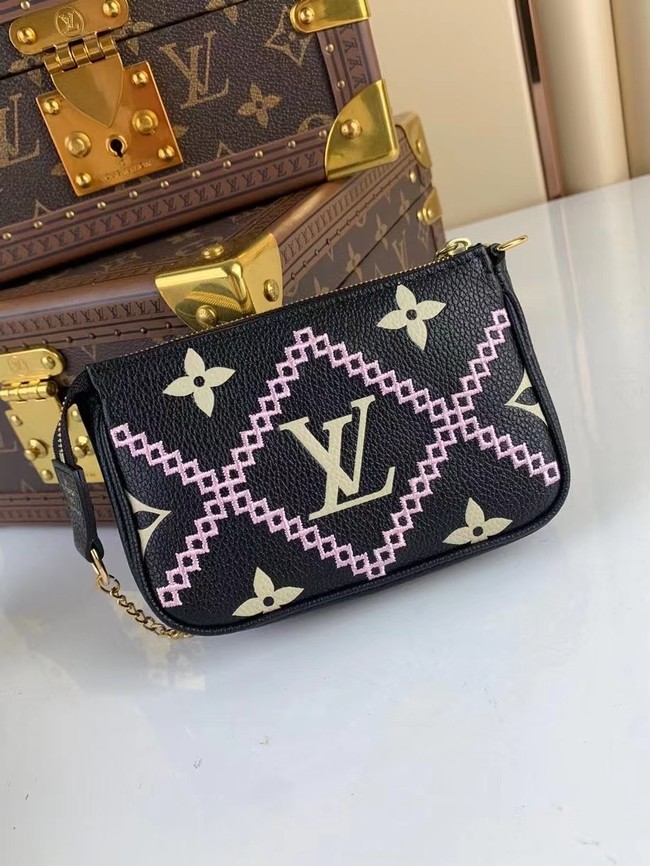 Louis Vuitton MINI POCHETTE ACCESSOIRES M81140 black