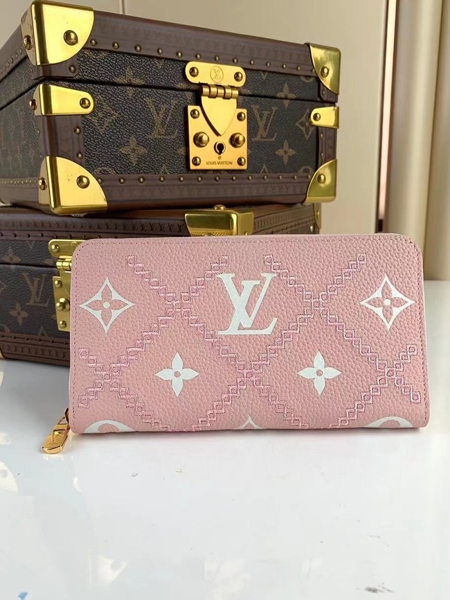 Louis Vuitton ZIPPY leather WALLET M81141 pink