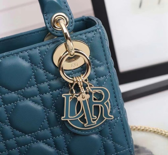 MINI LADY DIOR BAG Lambskin M0566OE blue