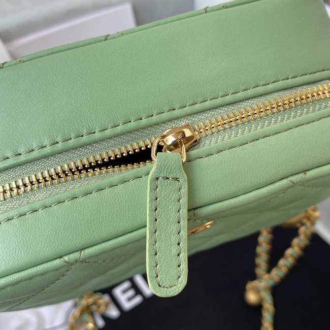 Chanel Lambskin camera bag AS2463 green