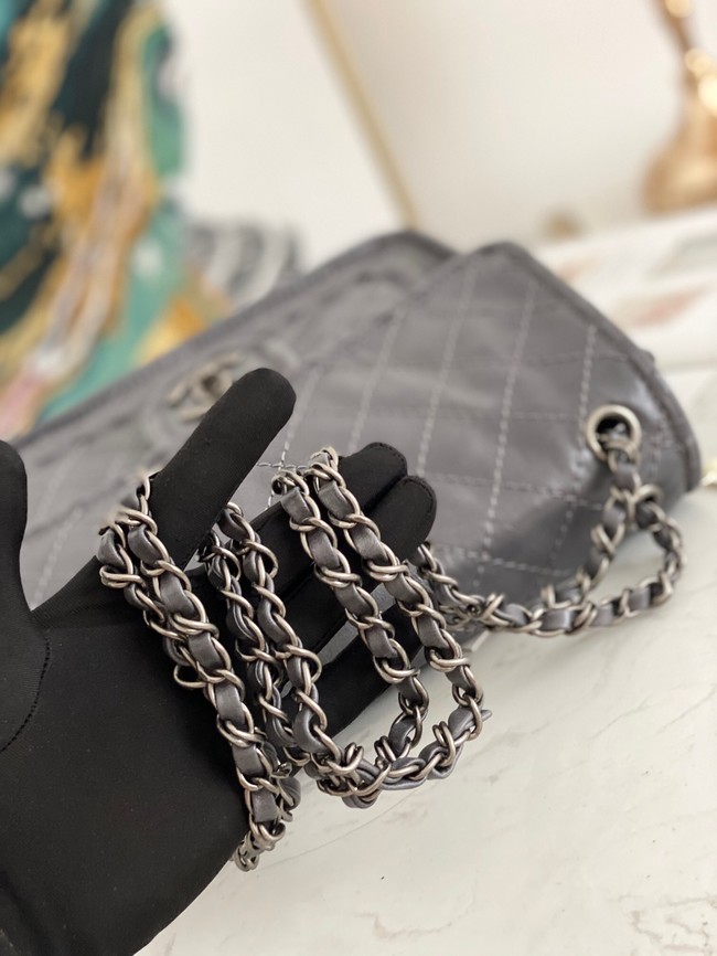 Chanel flap bag Calfskin A0922 gray