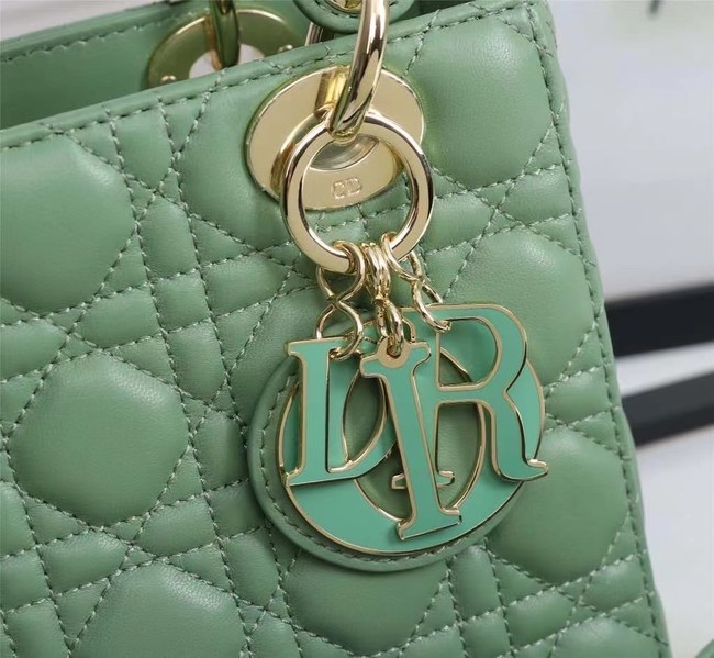 LADY DIOR MY ABCDIOR BAG Cannage Lambskin M0538O green