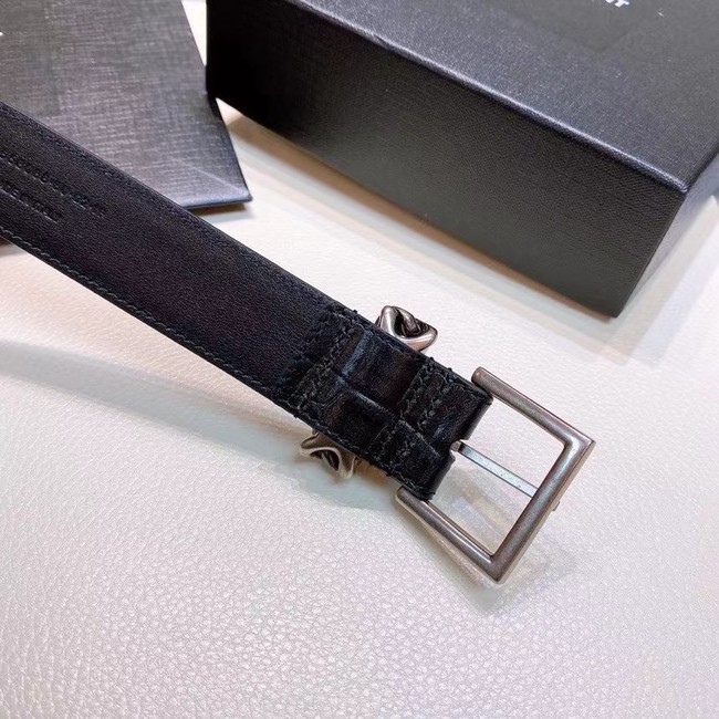 YSL Leather 30MM BELT 0236