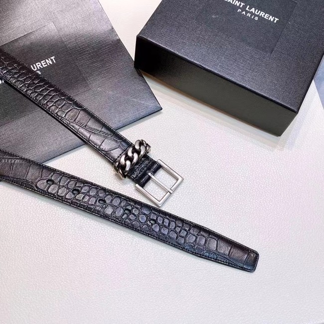 YSL Leather 30MM BELT 0236