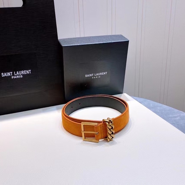 YSL Leather 30MM BELT 0237