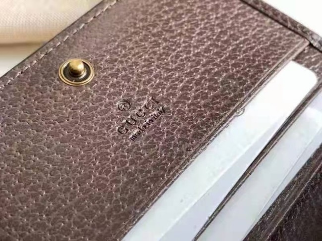 Gucci Diana jumbo GG card case 658244 brown