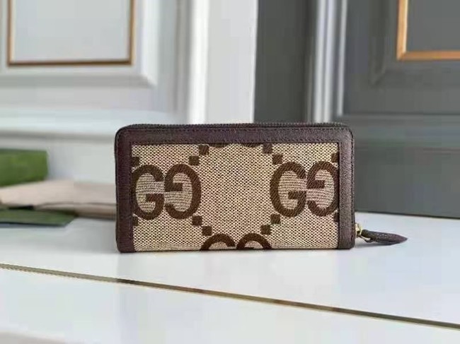 Gucci Diana jumbo GG zip around wallet 658634 BROWN