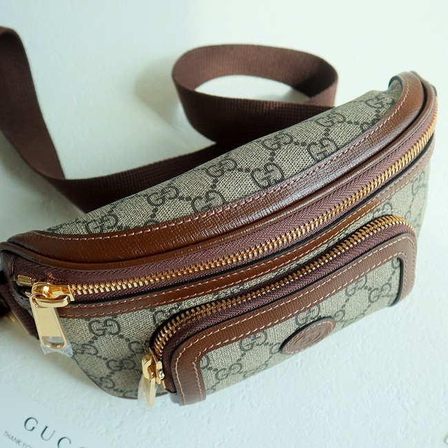 Gucci Belt bag with Interlocking G 682933 Brown