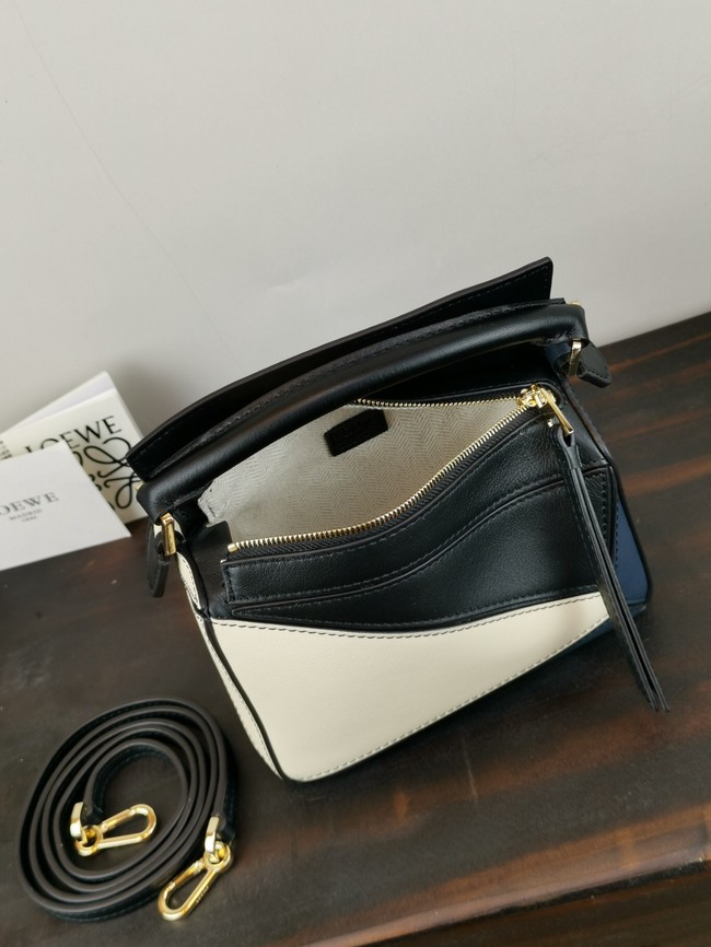 Loewe Puzzle Bag Original Leather 61838 black&white