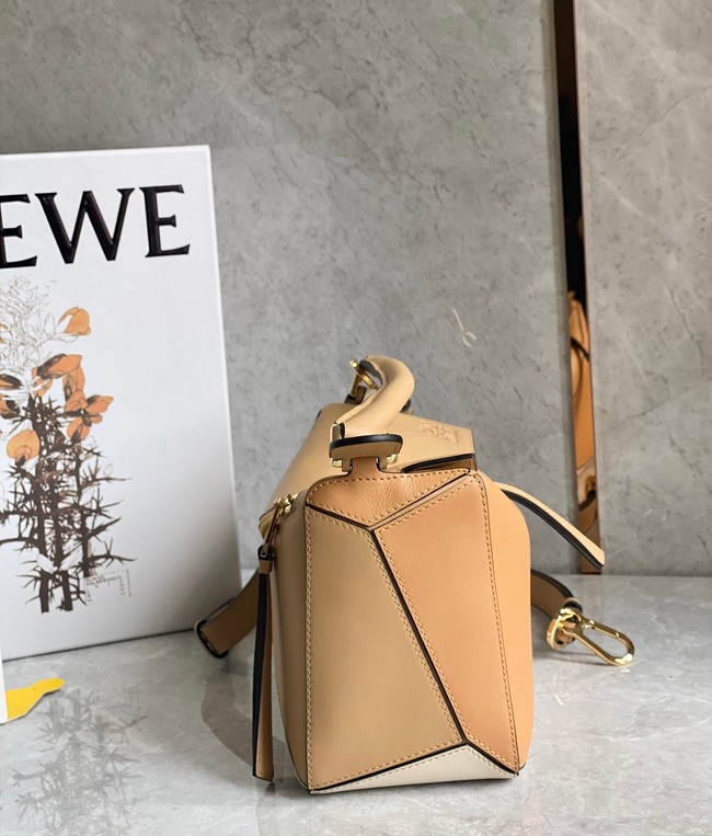 Loewe Puzzle Bag Original Leather 61843 brown&Apricot