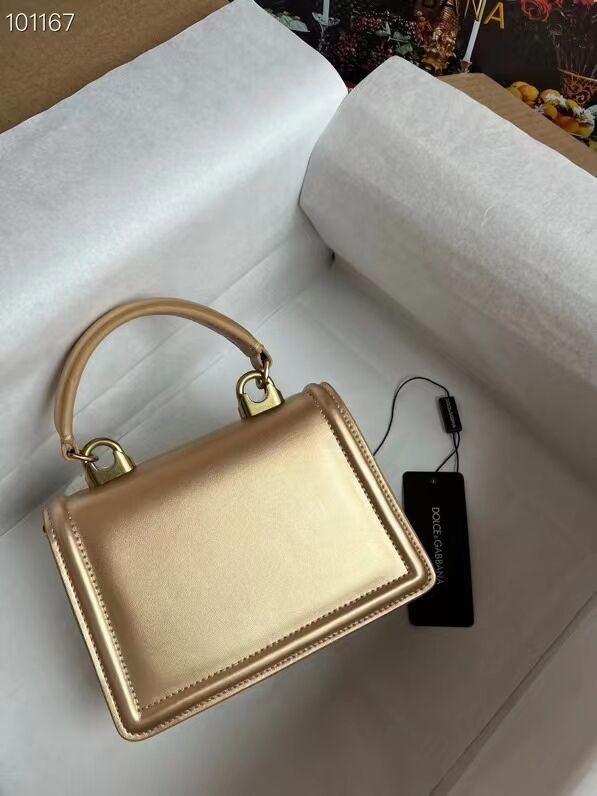 Dolce & Gabbana Origianl Leather Shoulder Bag 4011 gold