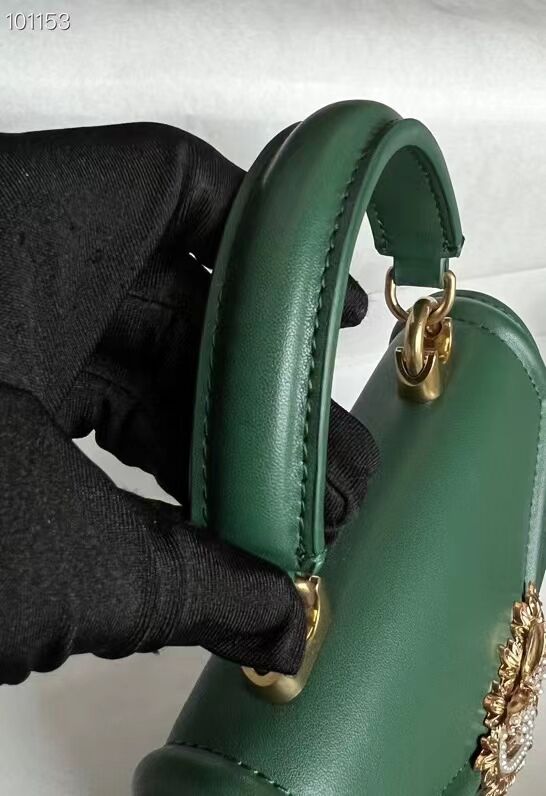 Dolce & Gabbana Origianl Leather Shoulder Bag 4011 green