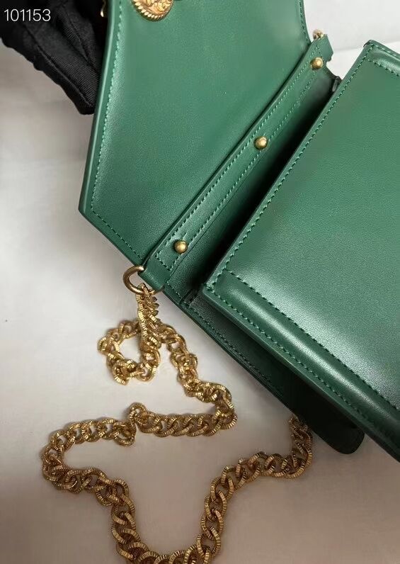 Dolce & Gabbana Origianl Leather Shoulder Bag 4011 green