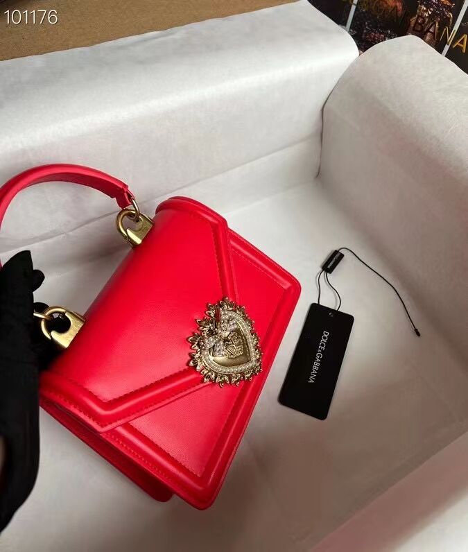 Dolce & Gabbana Origianl Leather Shoulder Bag 4011 red