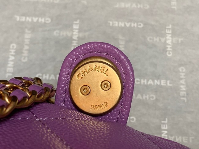 Chanel Grained Calfskin Backpack Original Leather AS3108  Lavender