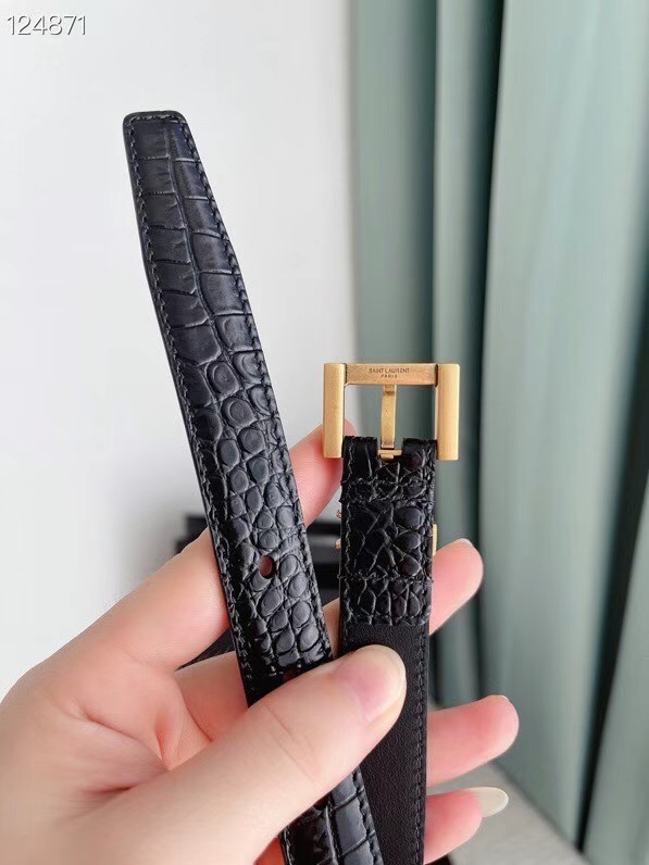 YSL calf leather 20MM BELT SL1464