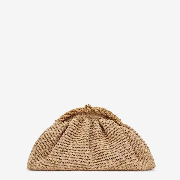 FENDI raffia bag F7641 Beige