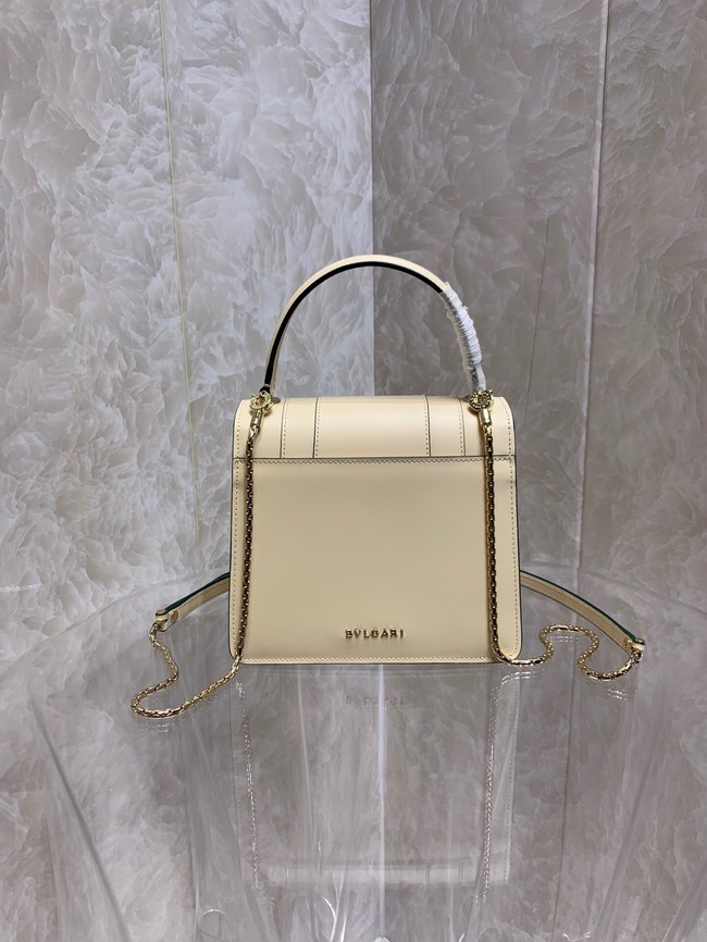 Bvlgari Serpenti Forever leather small crossbody bag 286999 cream