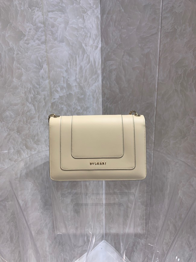 Bvlgari Serpenti Forever leather small crossbody bag 65106 cream