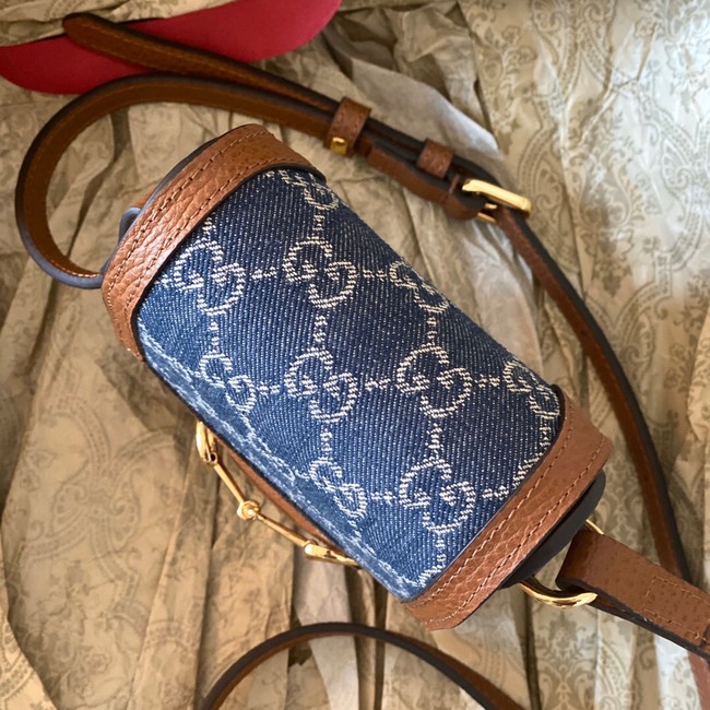 Gucci Horsebit 1955 mini bag 625615 blue