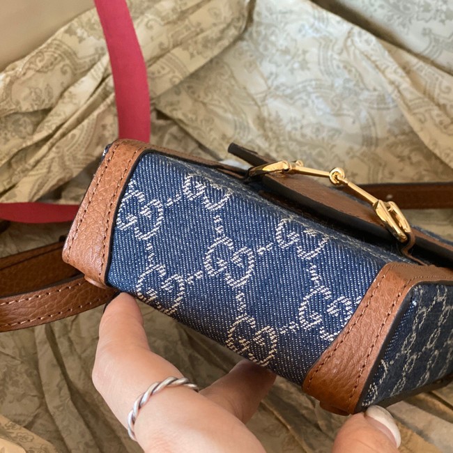 Gucci Horsebit 1955 mini bag 625615 blue