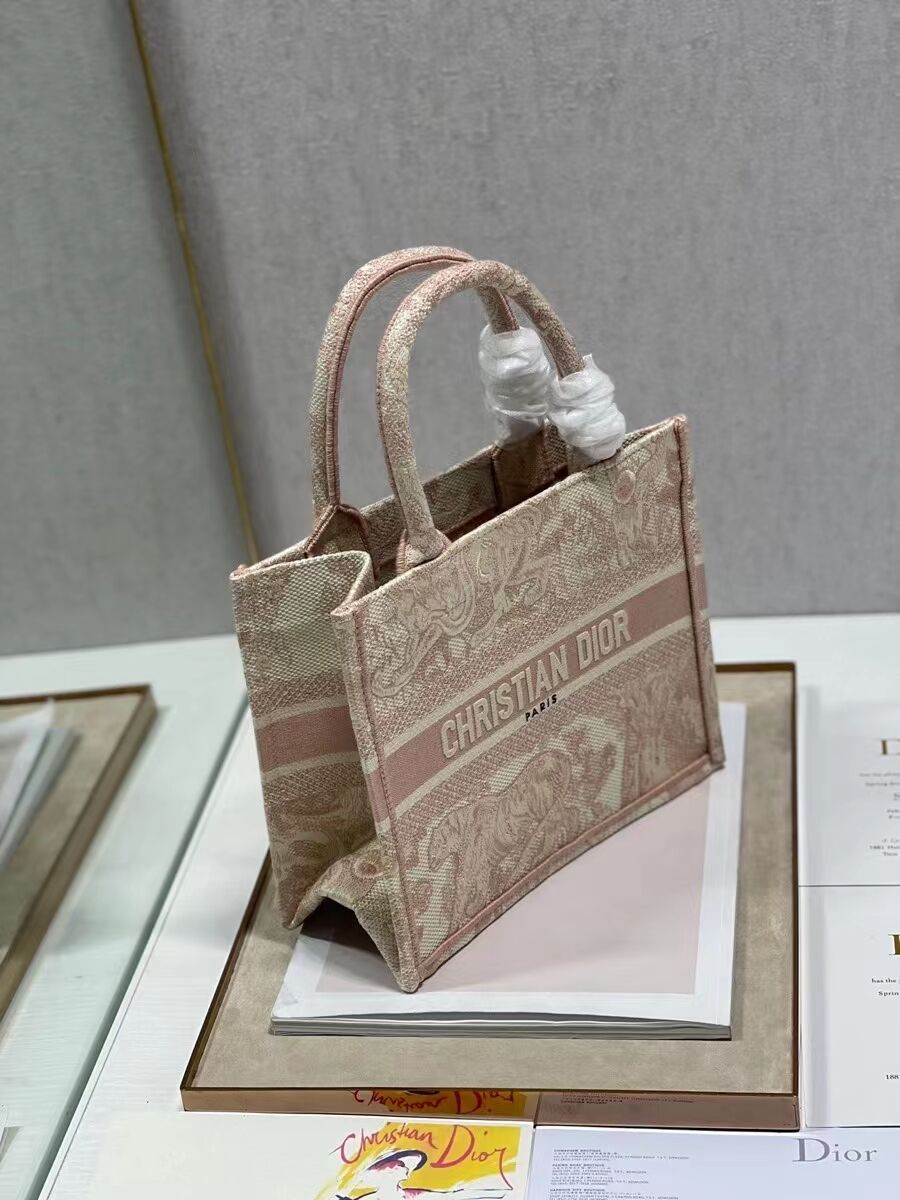 SMALL DIOR BOOK TOTE Embroidery C1331-1