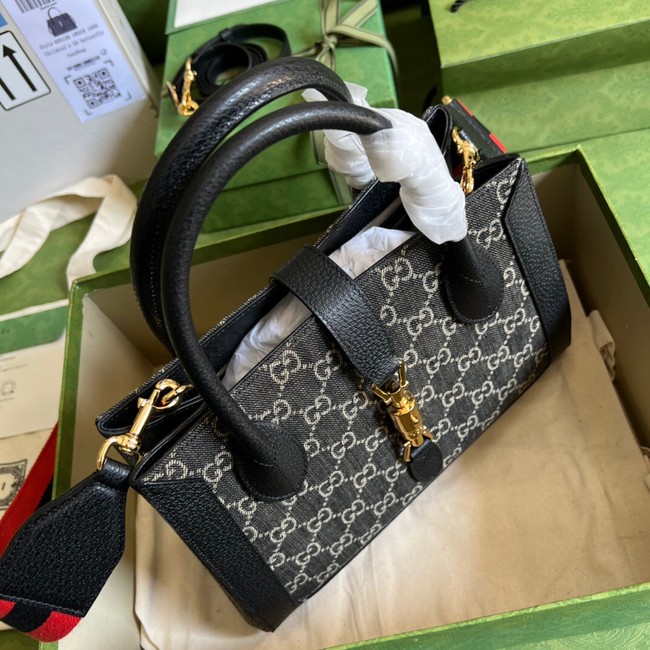 Gucci GG denim tote bag 685129 Black