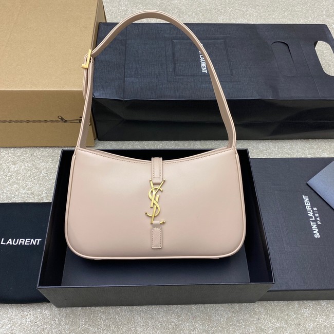 YSL LE 5 A 7 HOBO BAG IN SMOOTH LEATHER Y687228 light PINK