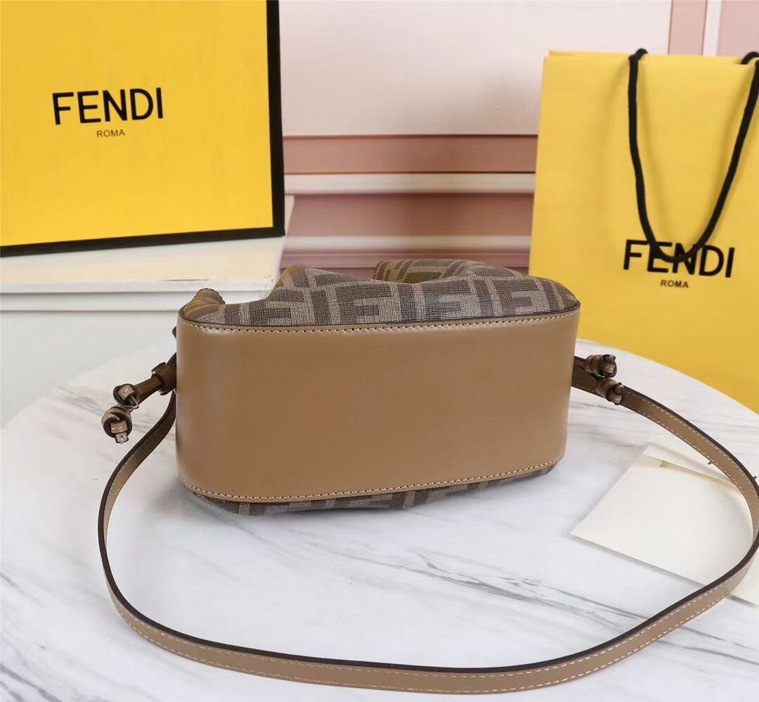 FENDI TOUCH leather bag 8BS059 brown