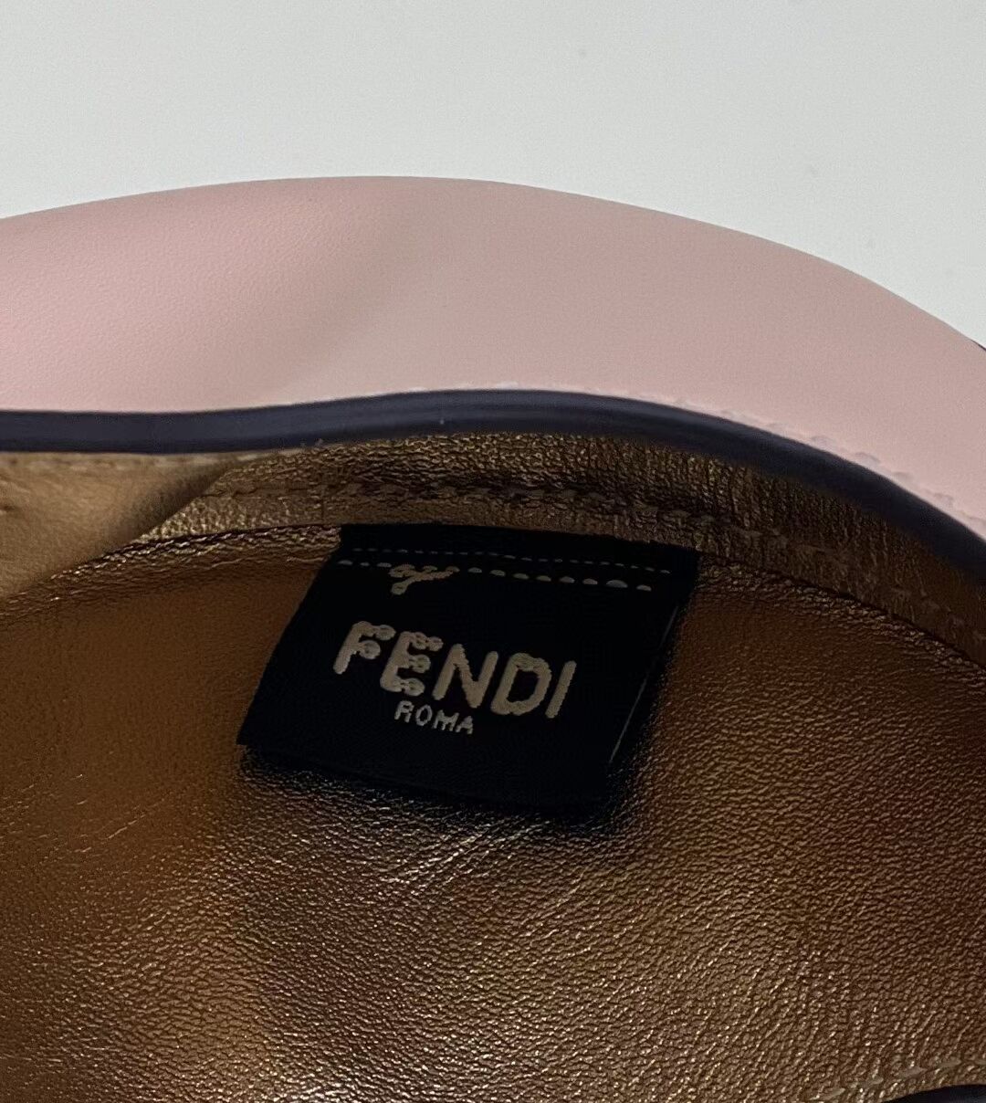 Fendi Cookie pink leather mini bag 8BS065A 