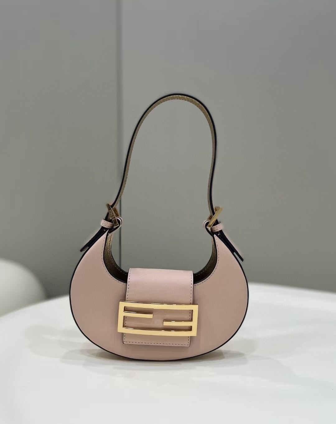 Fendi Cookie pink leather mini bag 8BS065A 