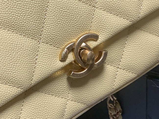 Chanel Grained Calfskin Shoulder Bag AS3103 YELLOW